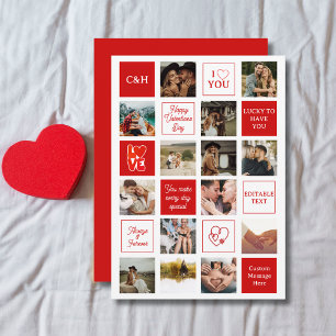 Aangepaste Berichten Echtgenoot 14 Foto Valentijns Feestdagenkaart