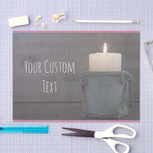 Aangepaste berichtenkaars tissuepapier (Craft)