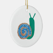 Aangepaste berichtenversiering slak keramisch ornament (Rechts)