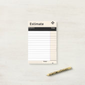 Aangepaste berichtgeving schatten post-it® notes (Op bureau)