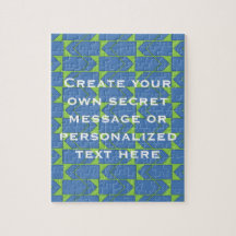 Aangepaste berichtpuzzel voor voettekst