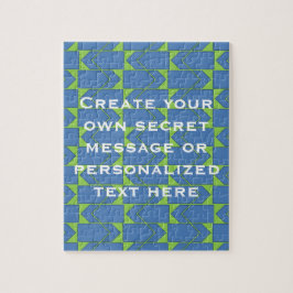 Aangepaste berichtpuzzel voor voettekst legpuzzel