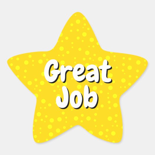 Aangepaste berichttekst (Glitter Gouden Ster) Gewe Ster Sticker (Voorkant)