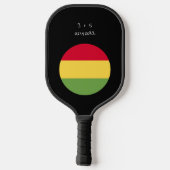 Aangepaste berichtvlag voor Bolivia Pickleball Paddle (Achterkant)