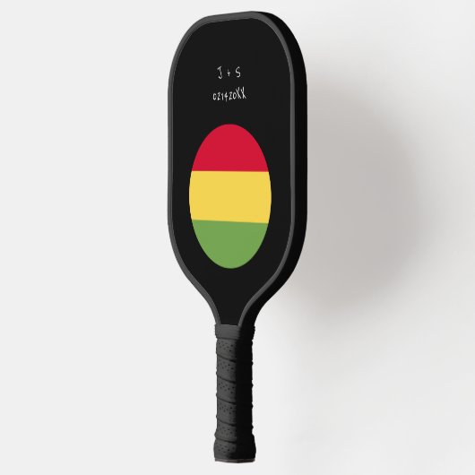 Aangepaste berichtvlag voor Bolivia Pickleball Paddle (Links)