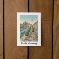 Aangepaste Berlin Duitsland Vintage Reisoriëntatie