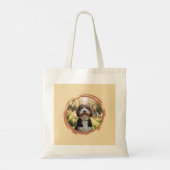 Aangepaste Bernedoodle Moeder Tote Tas met Foto va (Achterkant)