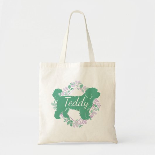 Aangepaste Bernedoodle-tas met zielvolle herinneri Tote Bag (Voorkant)
