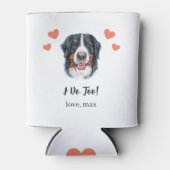 Aangepaste Berner Sennenhond Honden Huwelijk Blikk Blikjeskoeler (Voorkant)