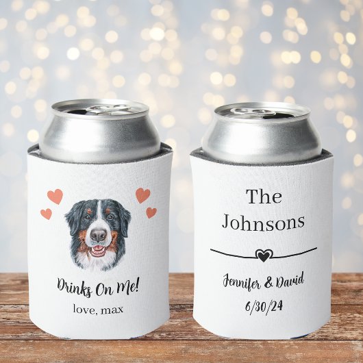 Aangepaste Berner Sennenhond Honden Huwelijk Blikk Blikjeskoeler