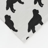 Aangepaste Berner Sennenhond Silhouet Fleece Deken (Hoek)