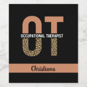 Aangepaste beroepsethandelaar bij waardetoevoeging wijn etiket (Enkel label)