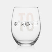 Aangepaste beroepsethandelaar bij waardetoevoeging wijnglas zonder voet (Voorkant)