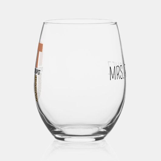 Aangepaste beroepsethandelaar bij waardetoevoeging wijnglas zonder voet (Rechts)