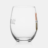 Aangepaste beroepsethandelaar bij waardetoevoeging wijnglas zonder voet (Links)