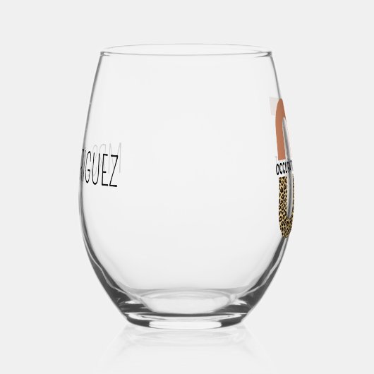 Aangepaste beroepsethandelaar bij waardetoevoeging wijnglas zonder voet (Links)