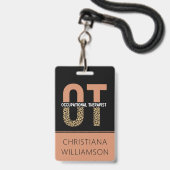 Aangepaste beroepsethandelaar OT Badge (Voorzijde met lanyard)