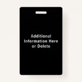 Aangepaste beroepsethandelaar OT Badge (Achterkant)