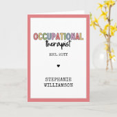 Aangepaste beroepsmatige therapie om te Afstuderen Kaart (Gele Bloem)