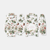 Aangepaste Berry Eerste Verjaardag Aardbei Bedankdoosjes (Uitgevouwen)