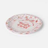 Aangepaste Berry eerste verjaardag Borden Papieren Bordje (Gekanteld)
