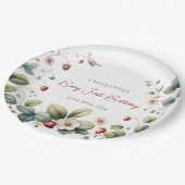 Aangepaste Berry Eerste Verjaardag Papieren Bordje (Gekanteld)