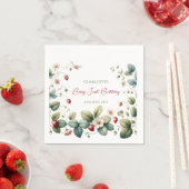 Aangepaste Berry Eerste Verjaardag Servet (Insitu)