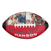 Aangepaste BEST DAD EVER Vaderdag Foto American Football (Voorkant)