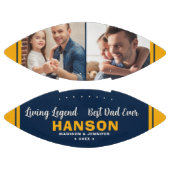 Aangepaste BEST DAD EVER Vaderdag Foto American Football (Panelen)