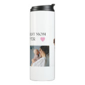 Aangepaste "Best Mom Ever" met gepersonaliseerde f Thermosbeker (Gedraaid links)