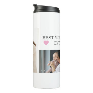 Aangepaste "Best Mom Ever" met gepersonaliseerde f Thermosbeker