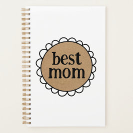 Aangepaste BEST MOM Scalloped Edge Planner