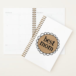 Aangepaste BEST MOM Scalloped Edge Planner