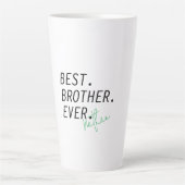Aangepaste beste broer ooit, gepersonaliseerde bro latte mok (Voorkant)