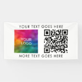 Aangepaste Beste Business Logo Code Moderne Sjablo Spandoek (Horizontaal)