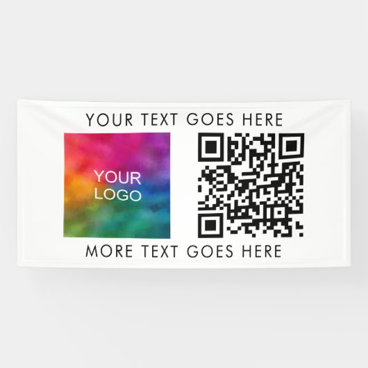 Aangepaste Beste Business Logo Code Moderne Sjablo Spandoek (Horizontaal)