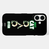 Aangepaste Beste Cat Dad Camo Case-Mate iPhone Case (Achterkant (horizontaal))