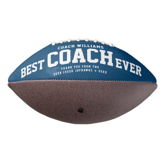 Aangepaste BESTE COACH EVER Modern Cool Bedankt Fo American Football (Gedraaid 270)