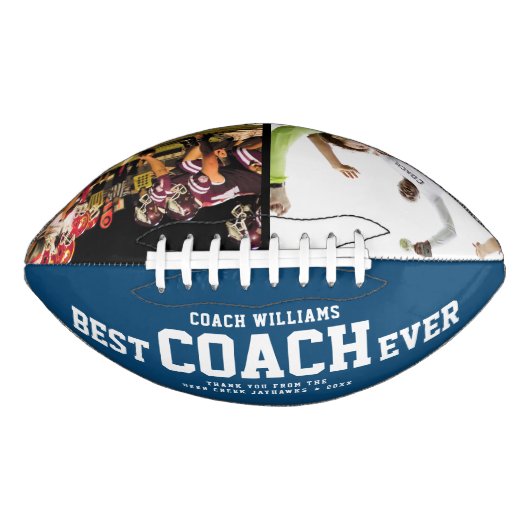 Aangepaste BESTE COACH OOIT Cool Bedankt 2 foto's American Football (Voorkant)