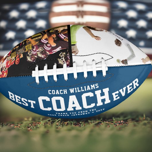 Aangepaste BESTE COACH OOIT Cool Bedankt 2 foto's American Football