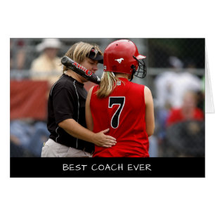 Aangepaste Beste coach ooit Foto Hartelijk dank