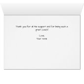 Aangepaste Beste coach ooit Foto Hartelijk dank (Binnen Horizontaal (Onder))