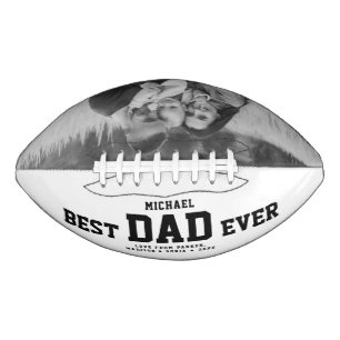 Aangepaste BESTE DAD EVER Moderne Cool Family Phot American Football