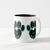 AANGEPASTE BESTE DOG DAD OOIT TWEEKLEURIGE KOFFIEMOK (Voorkant rechts)