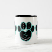 AANGEPASTE BESTE DOG DAD OOIT TWEEKLEURIGE KOFFIEMOK (Center)