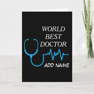 Aangepaste Beste Dokter Ooit Afstudeer Waardering Bedankkaart
