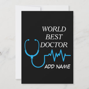 Aangepaste Beste Dokter Ooit Afstudeer Waardering Bedankkaart