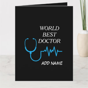 Aangepaste Beste Dokter Ooit Afstudeer Waardering Bedankkaart