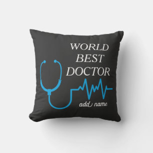 Aangepaste Beste Dokter Ooit Afstuderen Waardering Kussen
