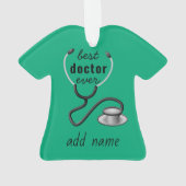 Aangepaste Beste Dokter Ooit Afstuderen Waardering Ornament (achterkant)